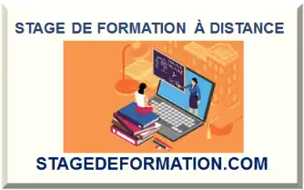 STAGE DE FORMATION À DISTANCE 2026-2027